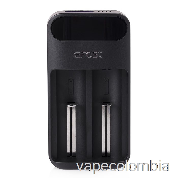 Vape Recargable Efest Lush Q2 Cargador De Batería LED Inteligente De 2 Bahías