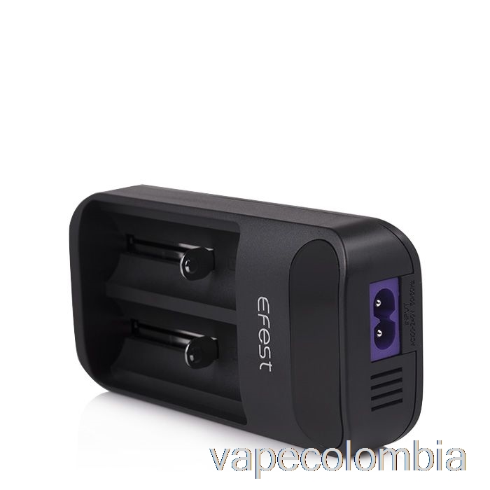 Vape Recargable Efest Lush Q2 Cargador De Batería LED Inteligente De 2 Bahías