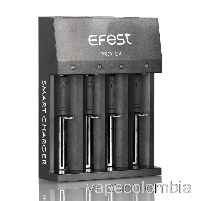 Vape Recargable Efest Pro C4 Cargador De Batería Inteligente De 4 Bahías