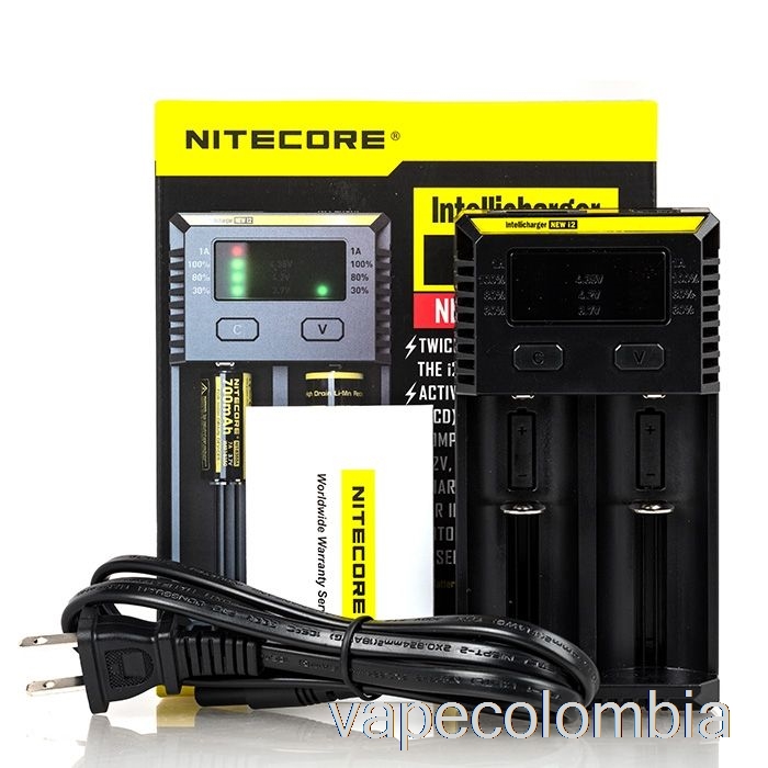 Kit Vape Completo Cargador De Batería Nitecore I2 (2 Bahías)